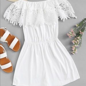 White Lace Romper